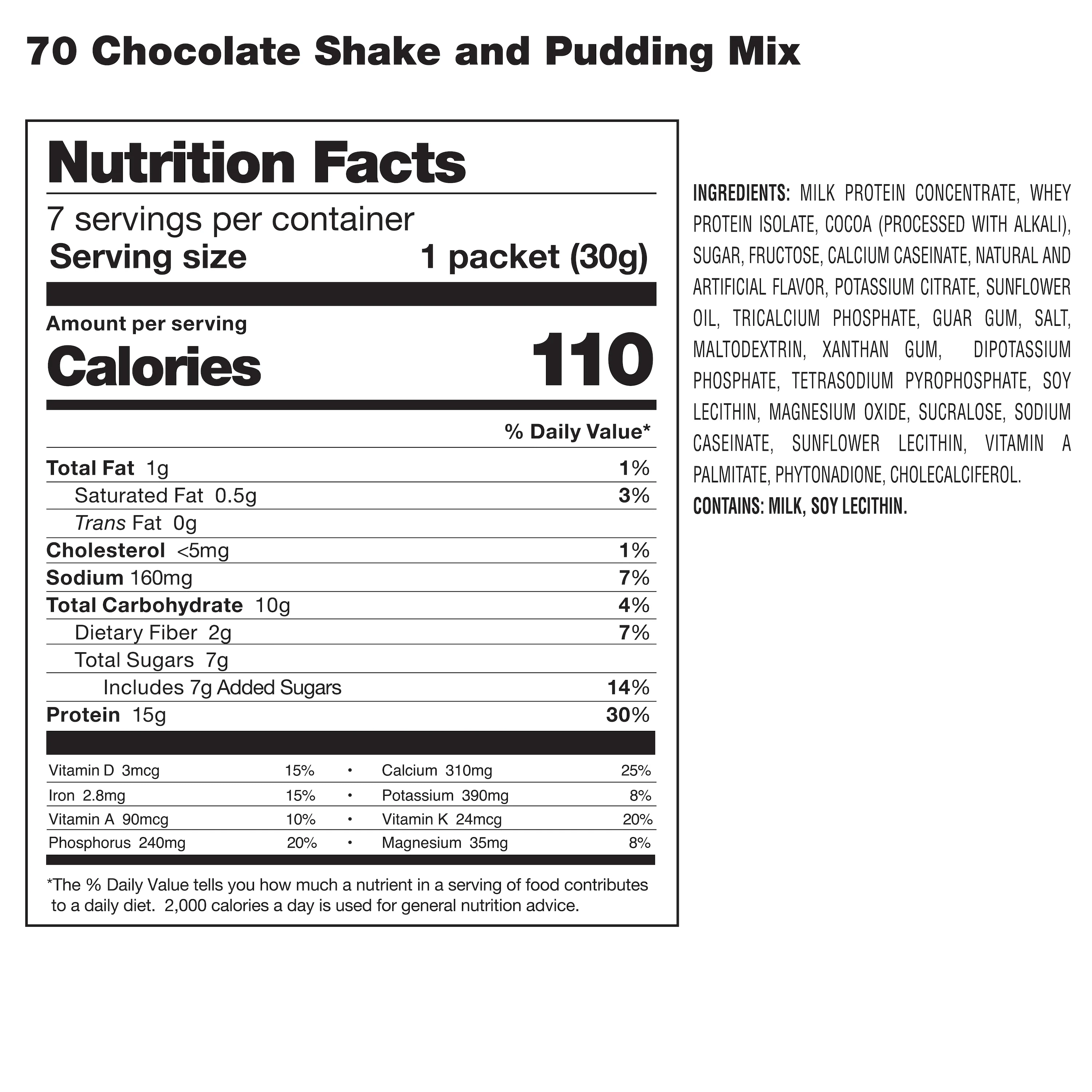 70 Plus Chocolate Shake & Pudding Mix - Image 4