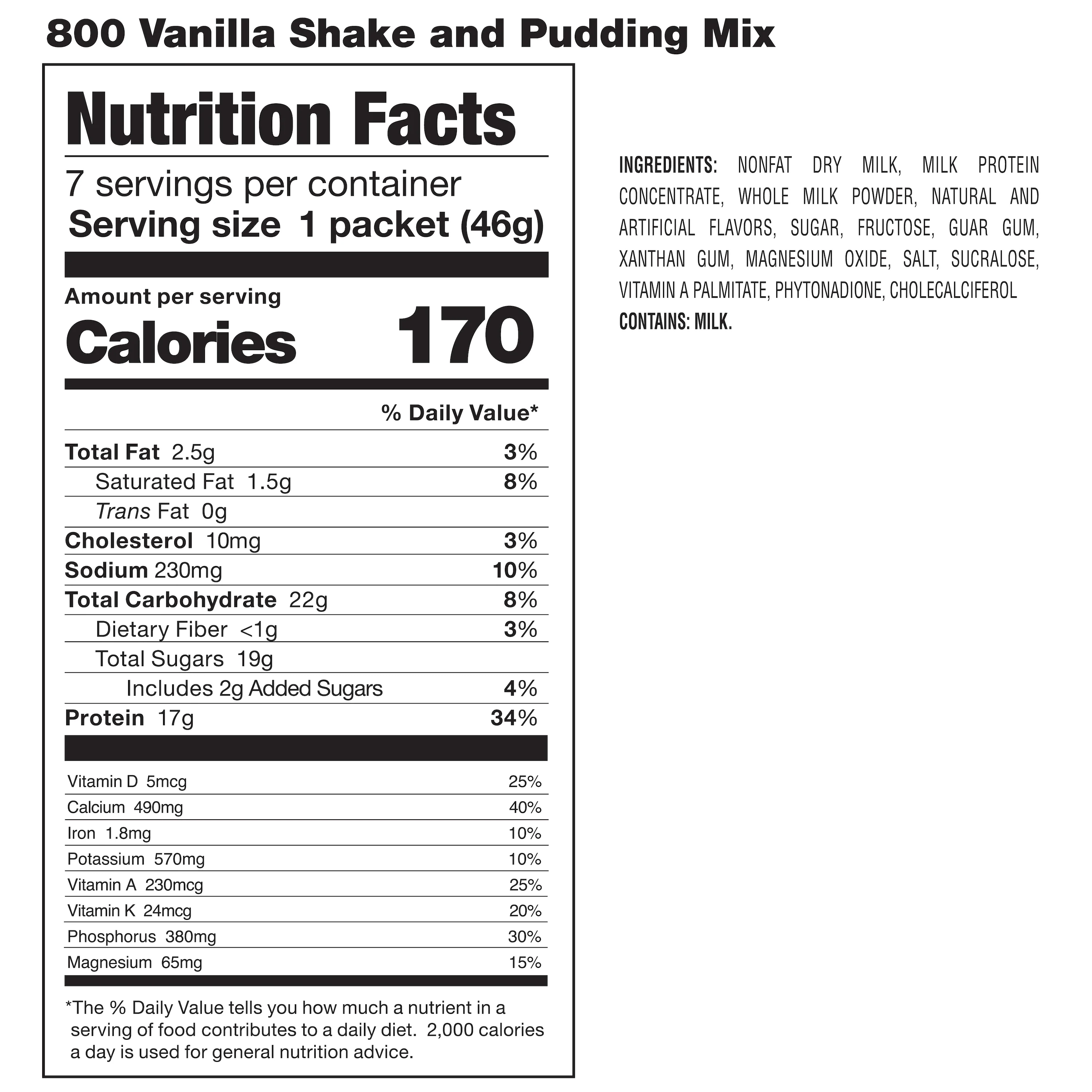 800 Vanilla Shake - Image 3